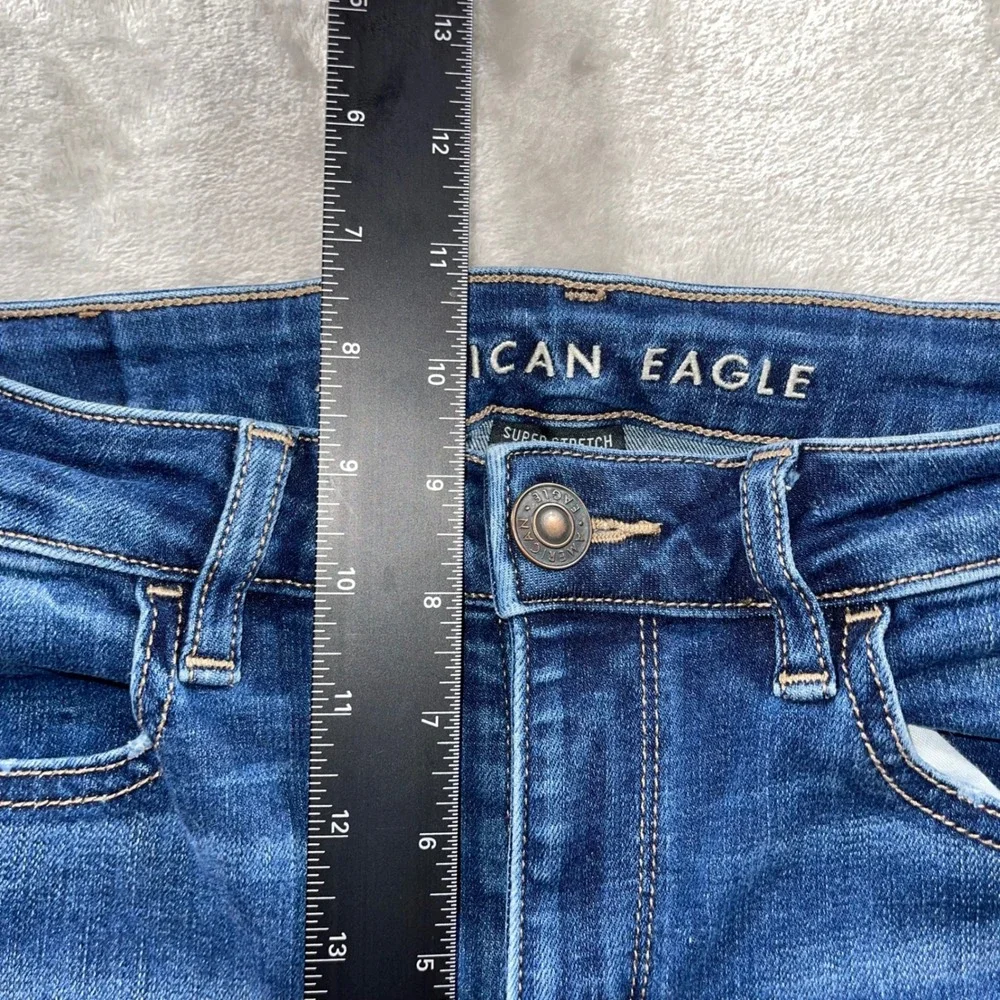 American Eagle Hi-Rise Jegging‎ Women's Size 4 Super Stretch Blue